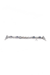 SILVER DARK CRYSTAL APPLE WATCH STRAP