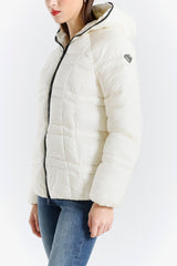 Giacca Imbottita Donna con Cappuccio - Modello Corto