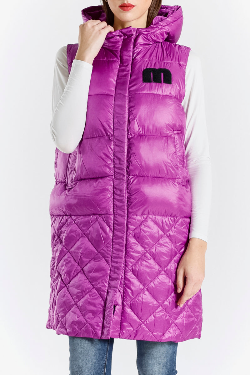 Gilet Trapuntato Lungo Donna