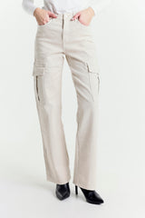 High-Waisted Bull Cargo Trousers