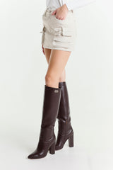 Cargo Mini Skirt with Patch Pockets