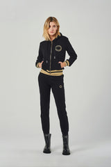Hooded Sweatshirt and Joggers Set with Logo Taping