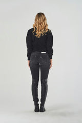 Regular Rise Grey Skinny Jeans