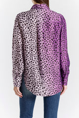Viscose Silk Leopard Print Shirt
