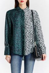 Viscose Silk Leopard Print Shirt