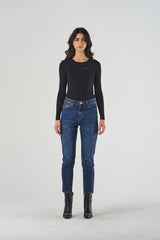 Mom Jeans Blue Regular Waist