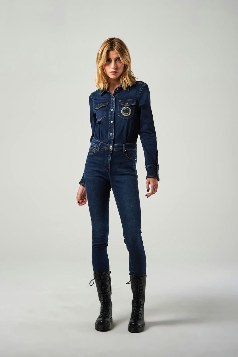 Salopette Met Jeans Tuta MET JEANS Grigio Chiaro Donna YOOX