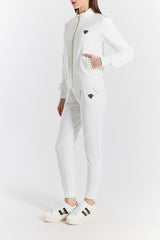 Sweatshirt set with zip and studs
