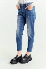 Light Blue Low Rise Straight Leg Jeans