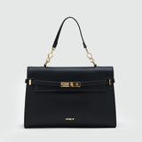 Handbag with Gold-Toned Metal Details