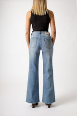MARIA FLARED DENIM TROUSERS