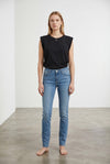 Jeans Donna Slim Fit Denim Chiaro – Vita Media, Effetto Second Skin