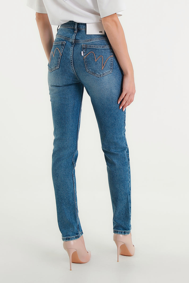 Jeans Candice a Gamba Dritta Vita Alta