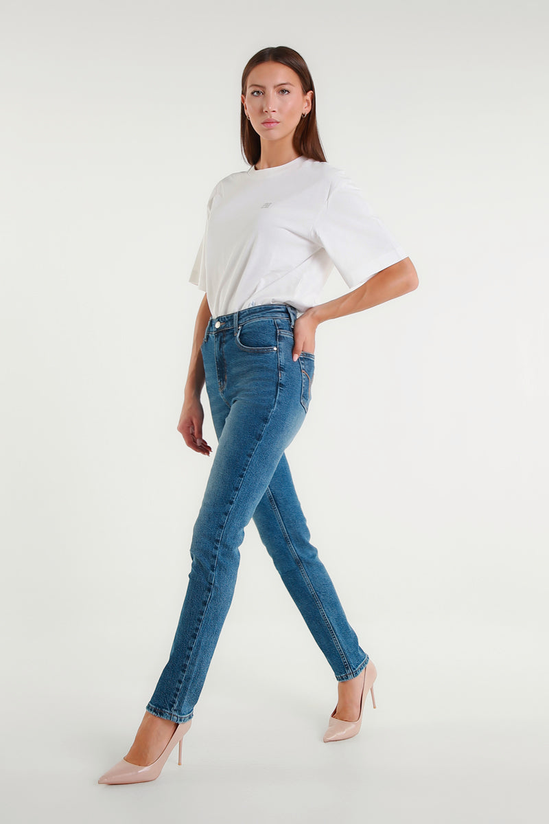 Jeans Candice a Gamba Dritta Vita Alta