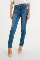 Candice High-Waisted Straight Leg Jeans