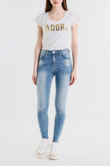 PANTALONE SKINNY CON STRASS