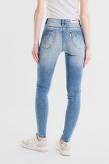 PANTALONE SKINNY CON STRASS