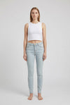 Jeans Donna Skinny Fit Denim Chiaro – Vita Media, Effetto Pulito