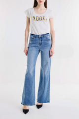 PANTALONE MARIA A ZAMPA DENIM