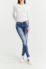 Regular Fit Blue Skinny Jeans