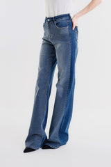 PANTALONE VIVI WIDE LEG CON STRASS
