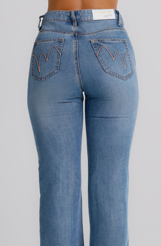Jeans Donna Regular Fit – Denim Blu Chiaro Lavaggio Soft