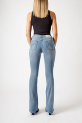 Jeans Donna Bootcut – Denim Chiaro Lavaggio Naturale