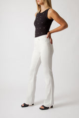 High-Waisted Colored Flare Pants